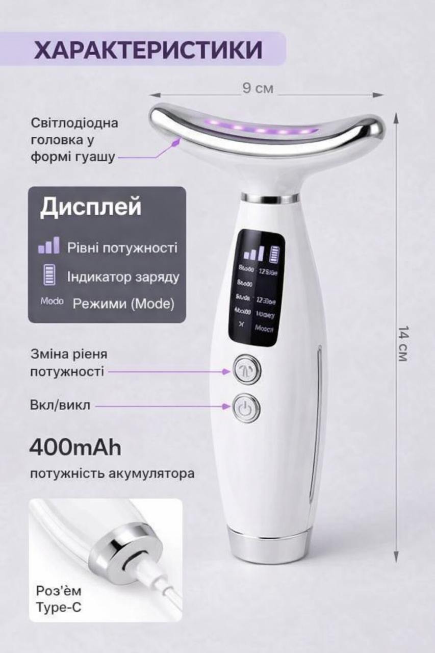Характеристики масажера